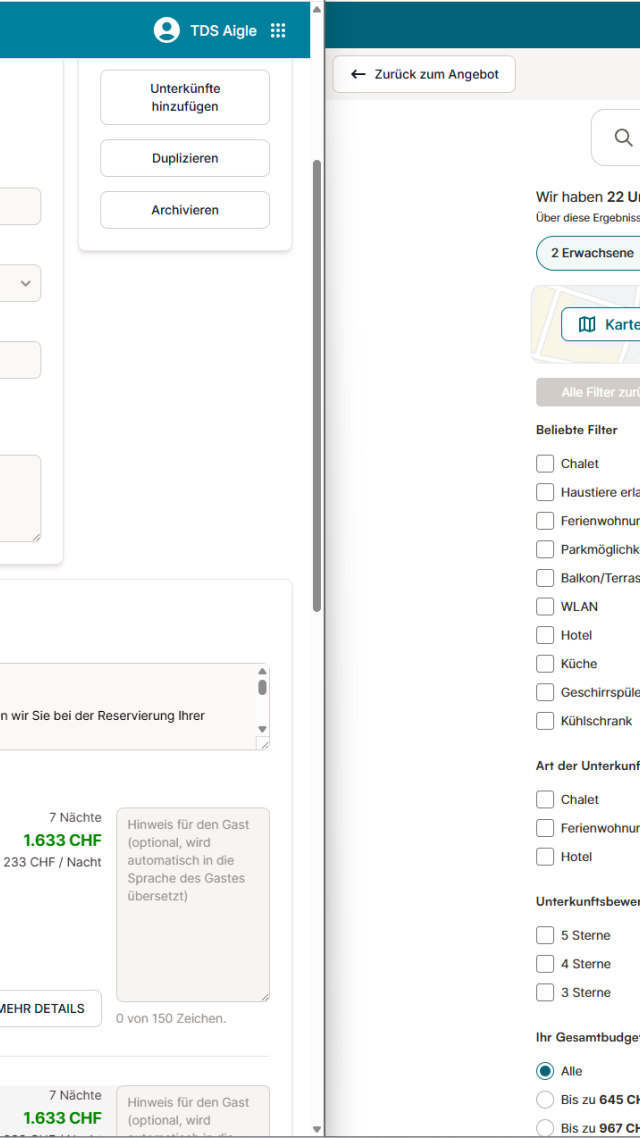 Holidu Anfragemanager für professionelle Angebote